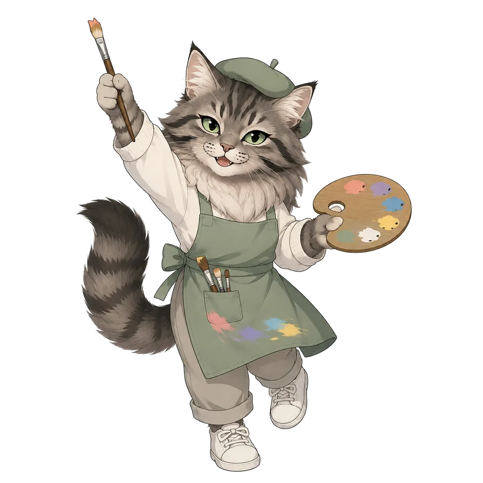 AI图像画家珊迪猫